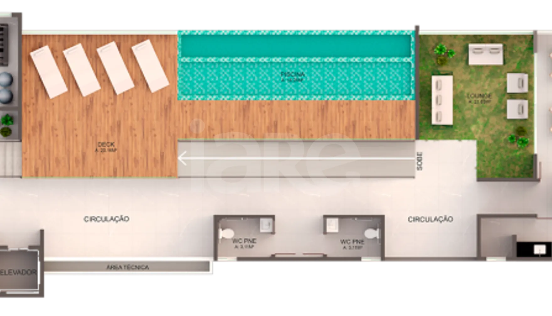 Planta — Pavimento rooftop