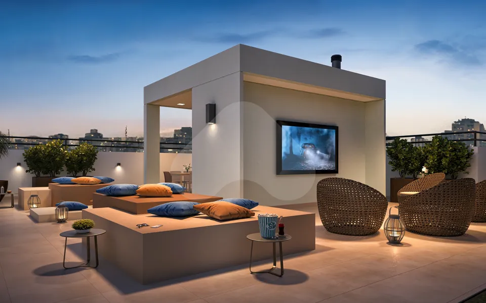Novvo Santa Marina - Apartamento com 24,81 m², em Água Branca — foto 9