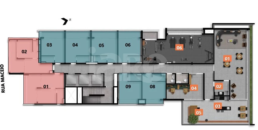 Planta — Pavimento 7º andar