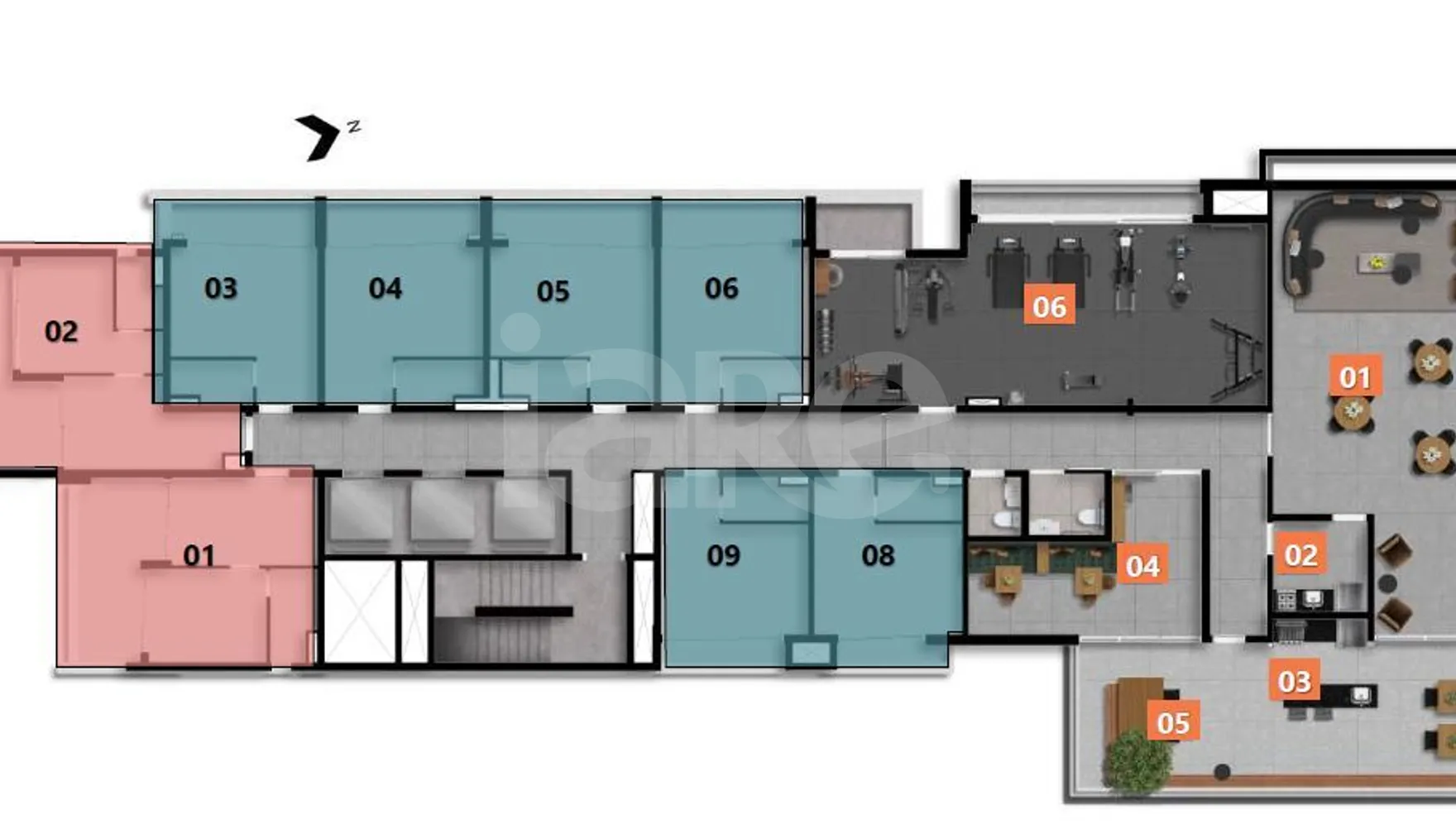Planta — Pavimento 7º andar