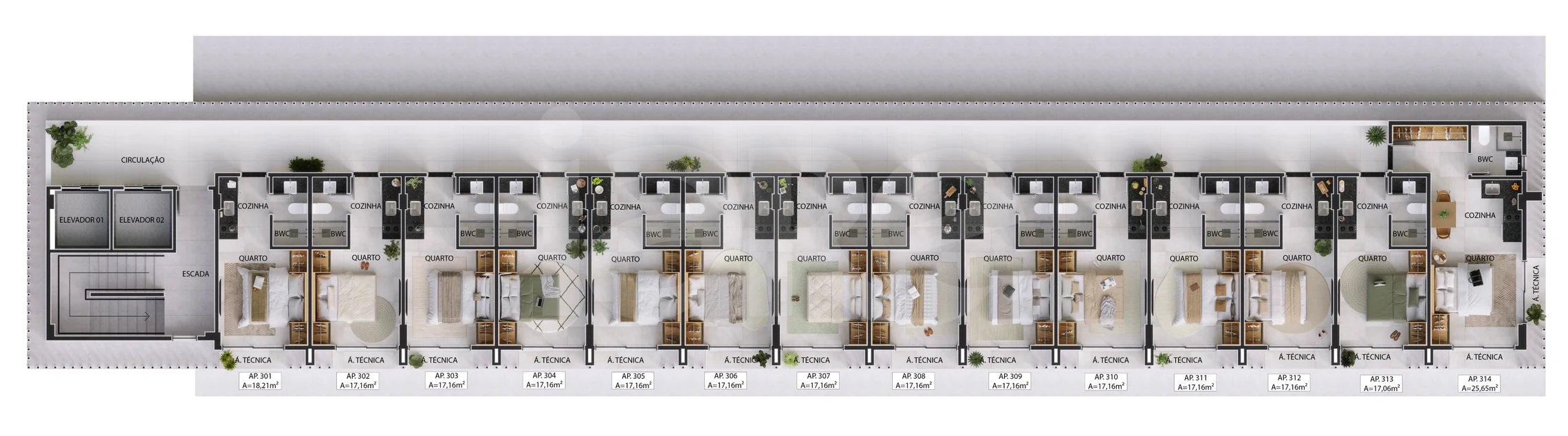 Planta — Pavimento 3