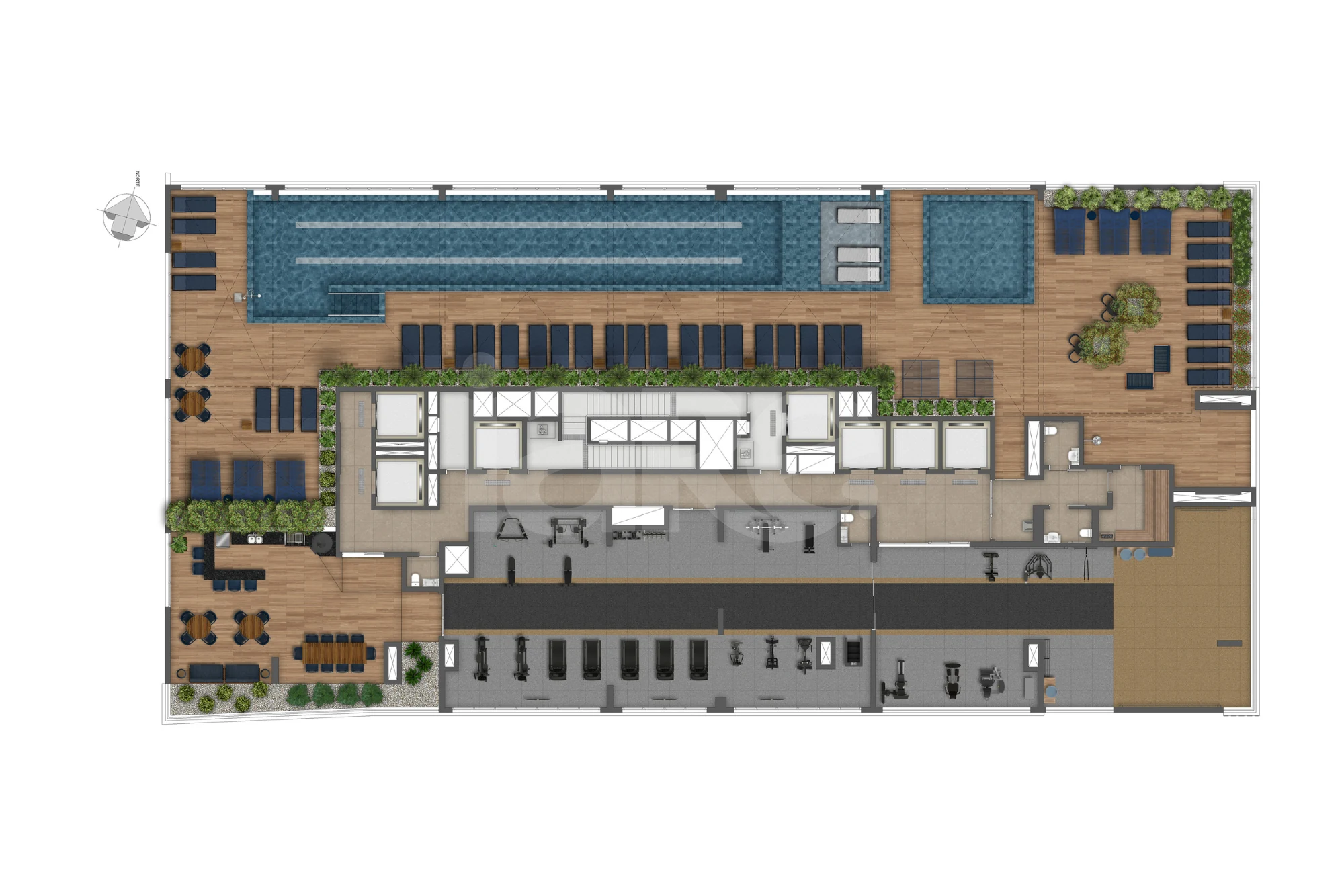 Planta — Pavimento cobertura