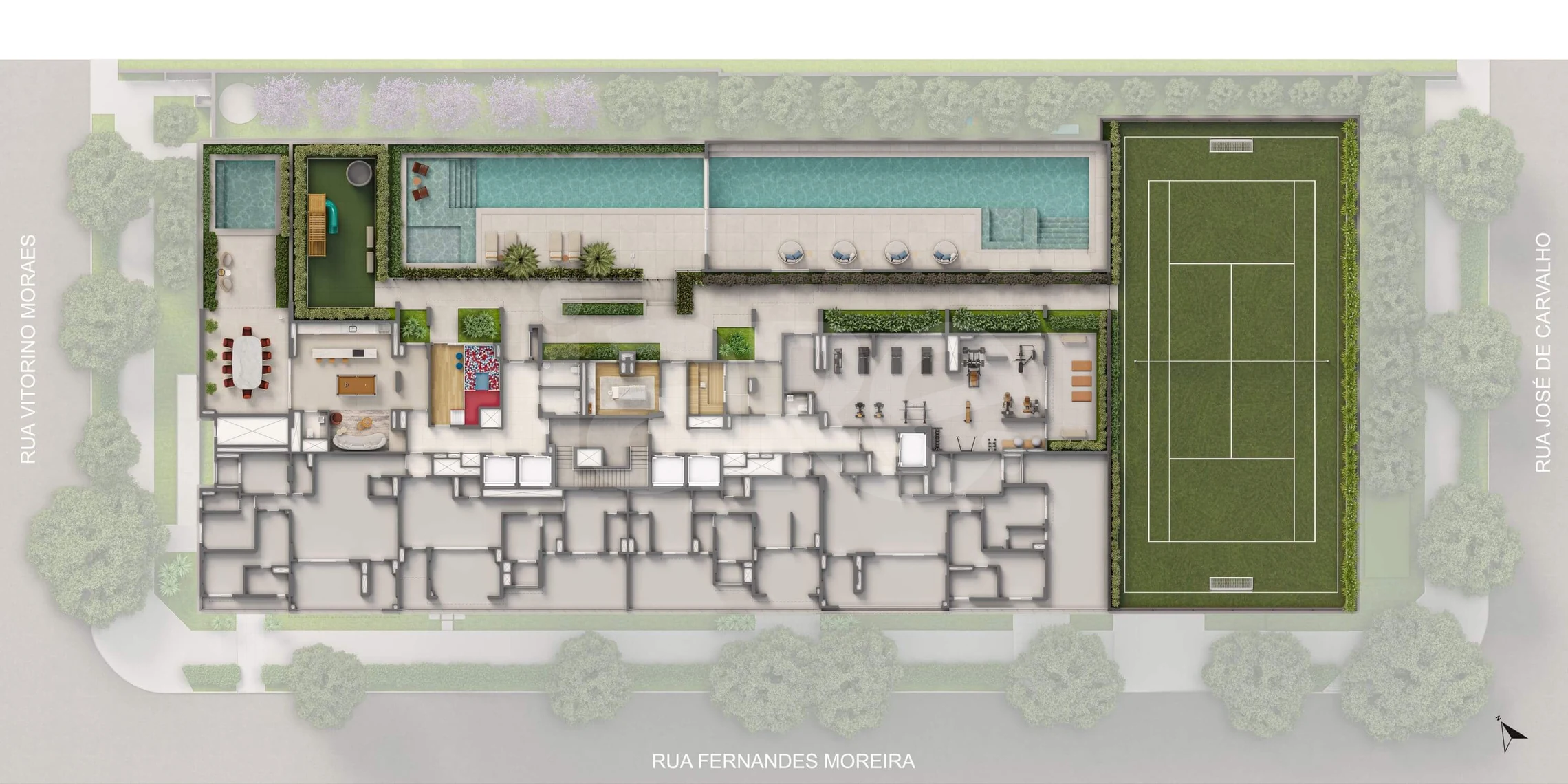 Planta — Pavimento lazer