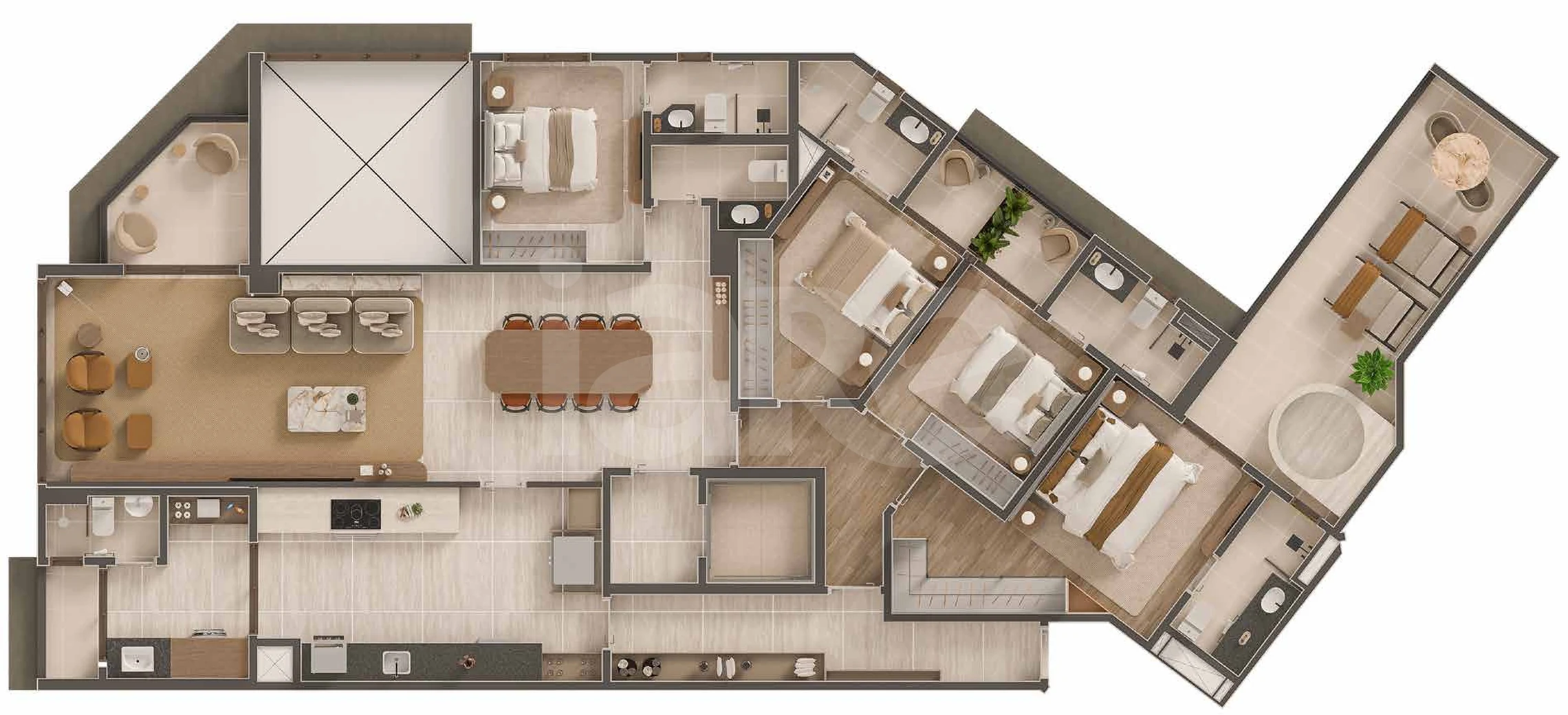 Planta — Garden 212,74 m²