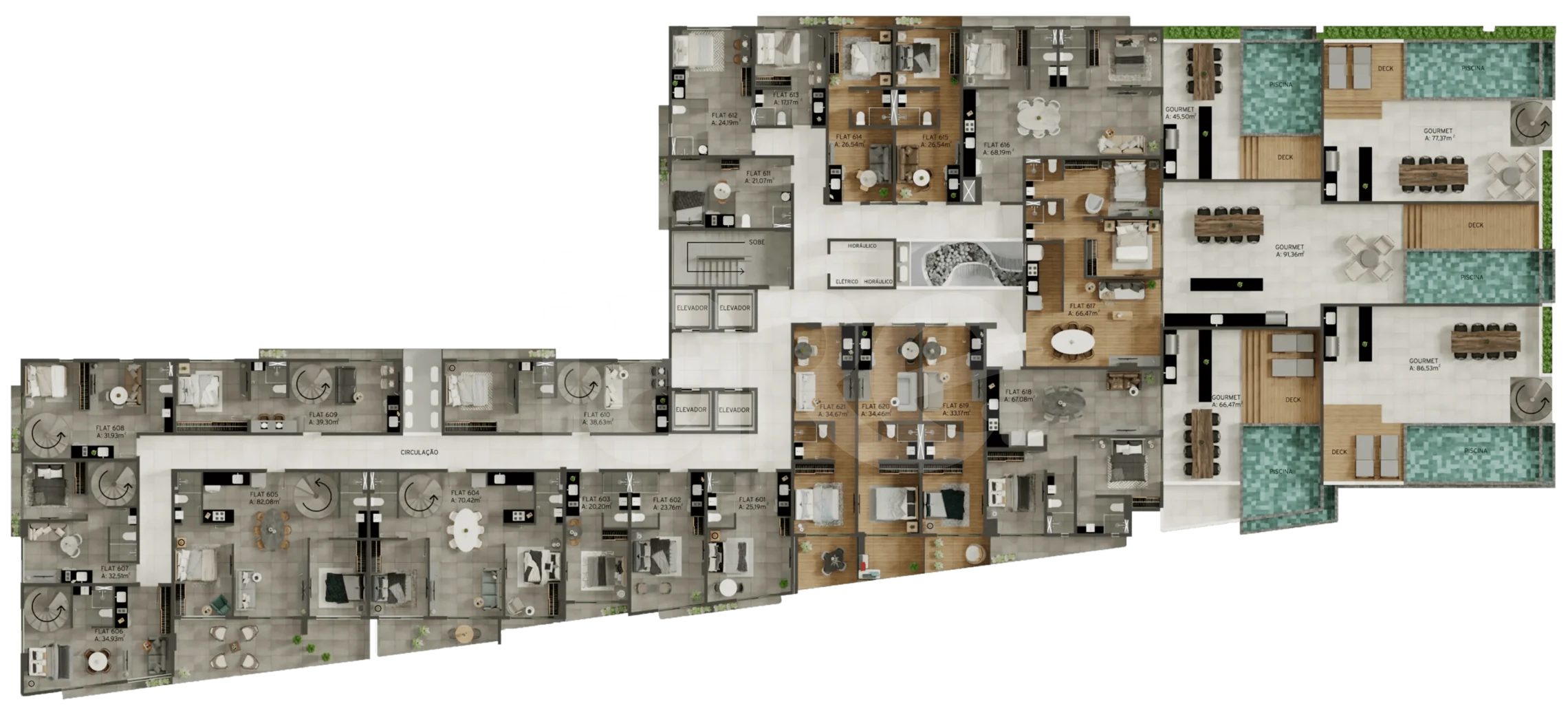 Planta — Pavimento 6