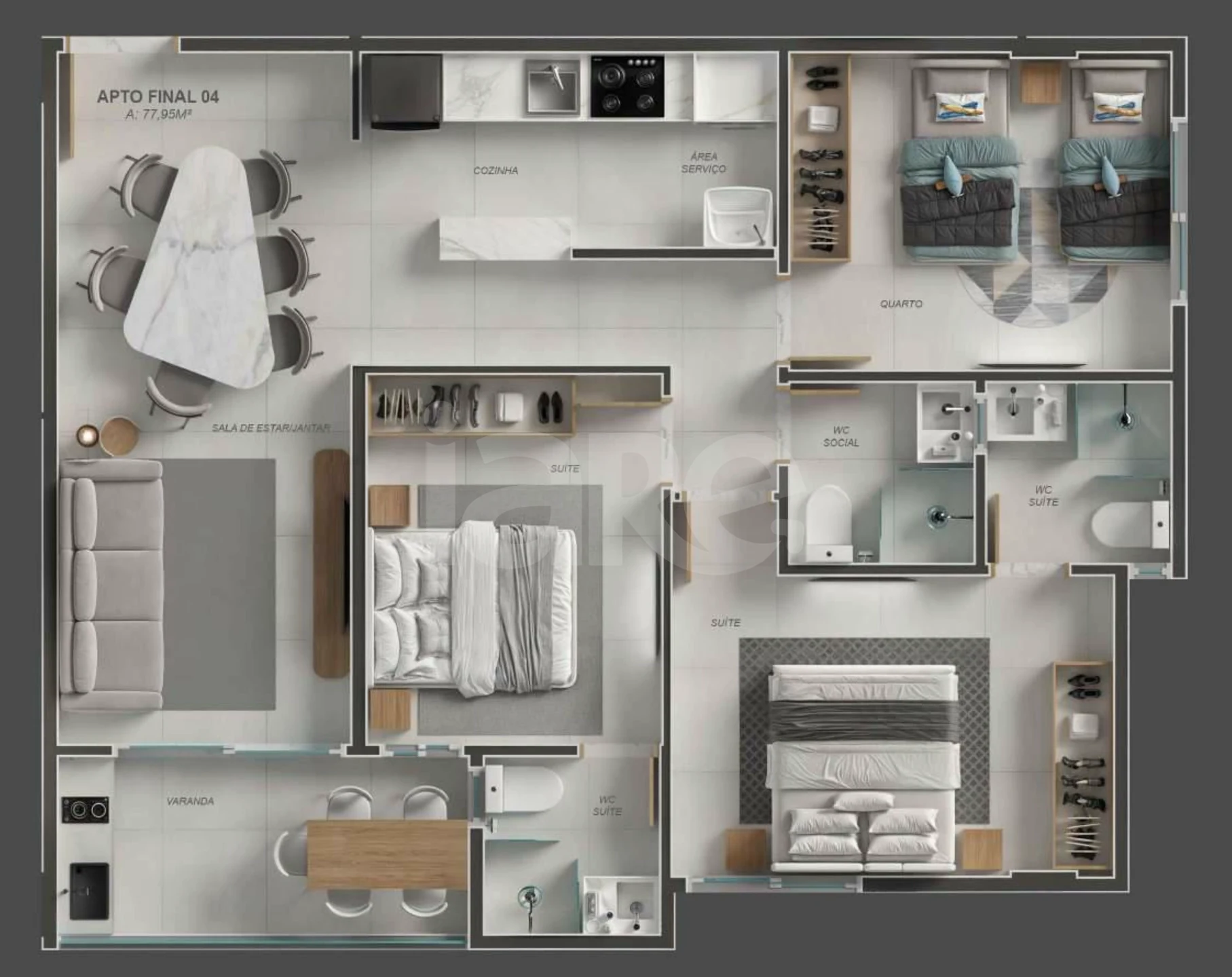 Planta — Garden 104,51 m²