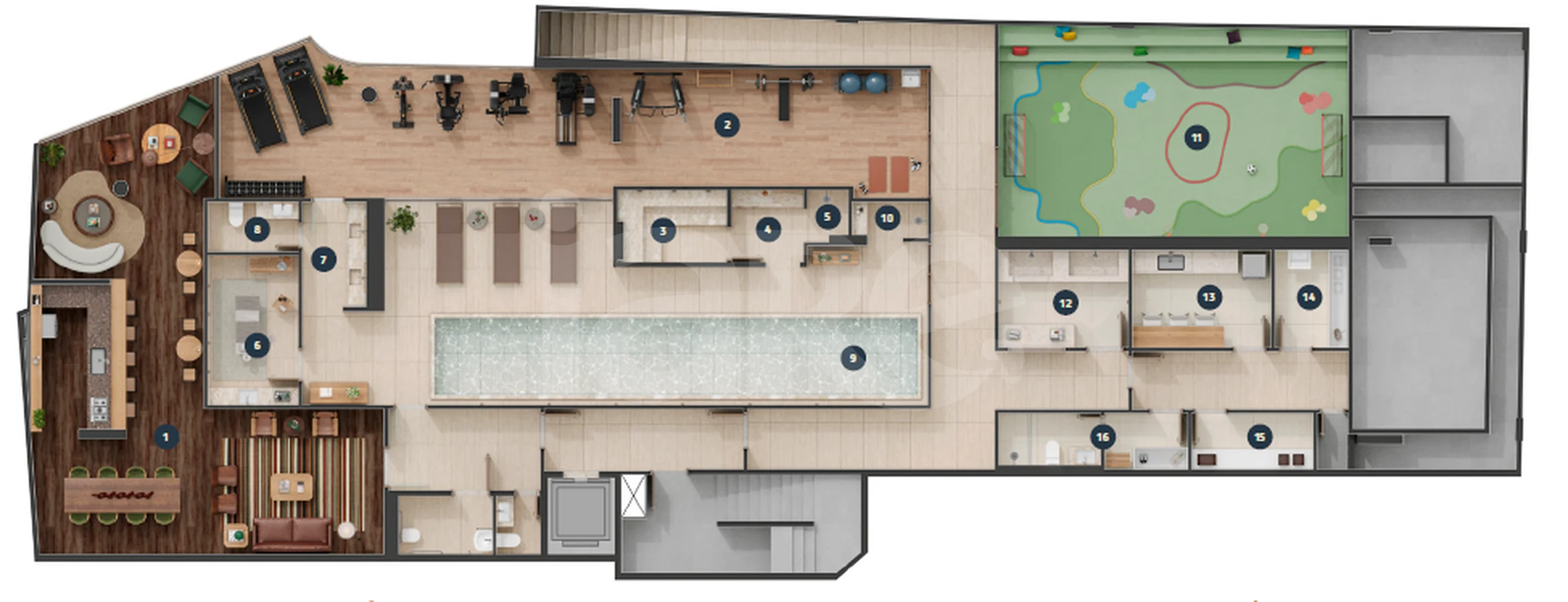 Planta — Pavimento rooftop
