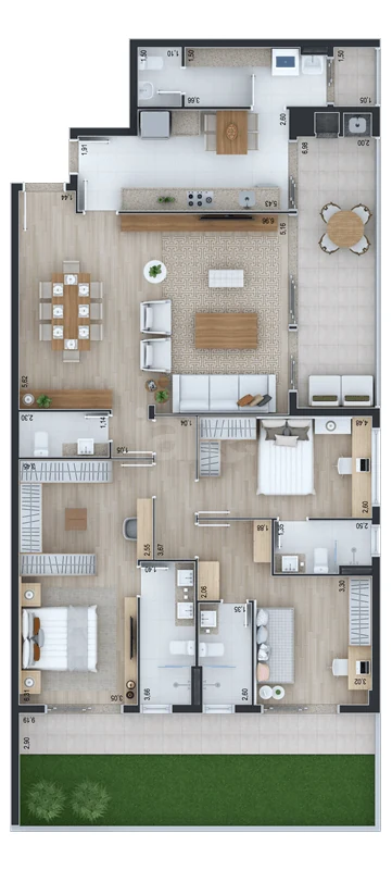 Planta — Garden 181,65 m²