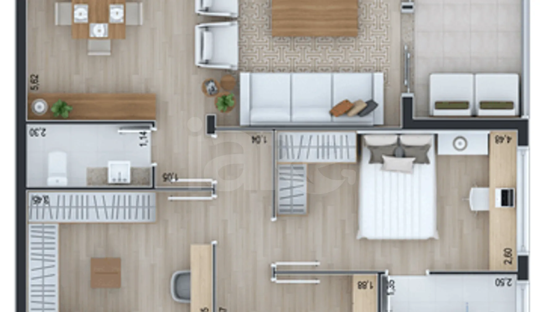 Planta — Garden 181,65 m²