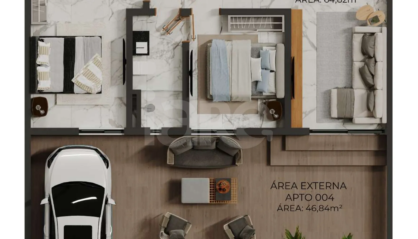 Planta — Garden 89,97 m²