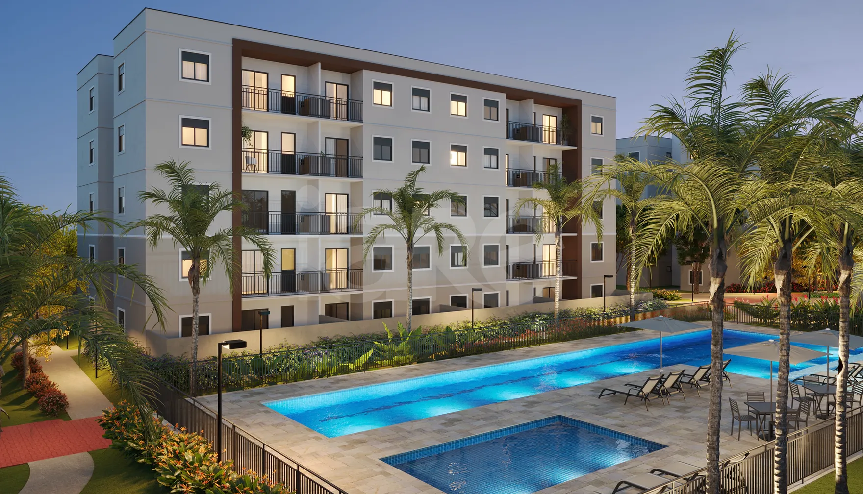 Villa Flora Jardins - Apartamento com 43,43 m², em Jardim Novo Ângulo — foto 1