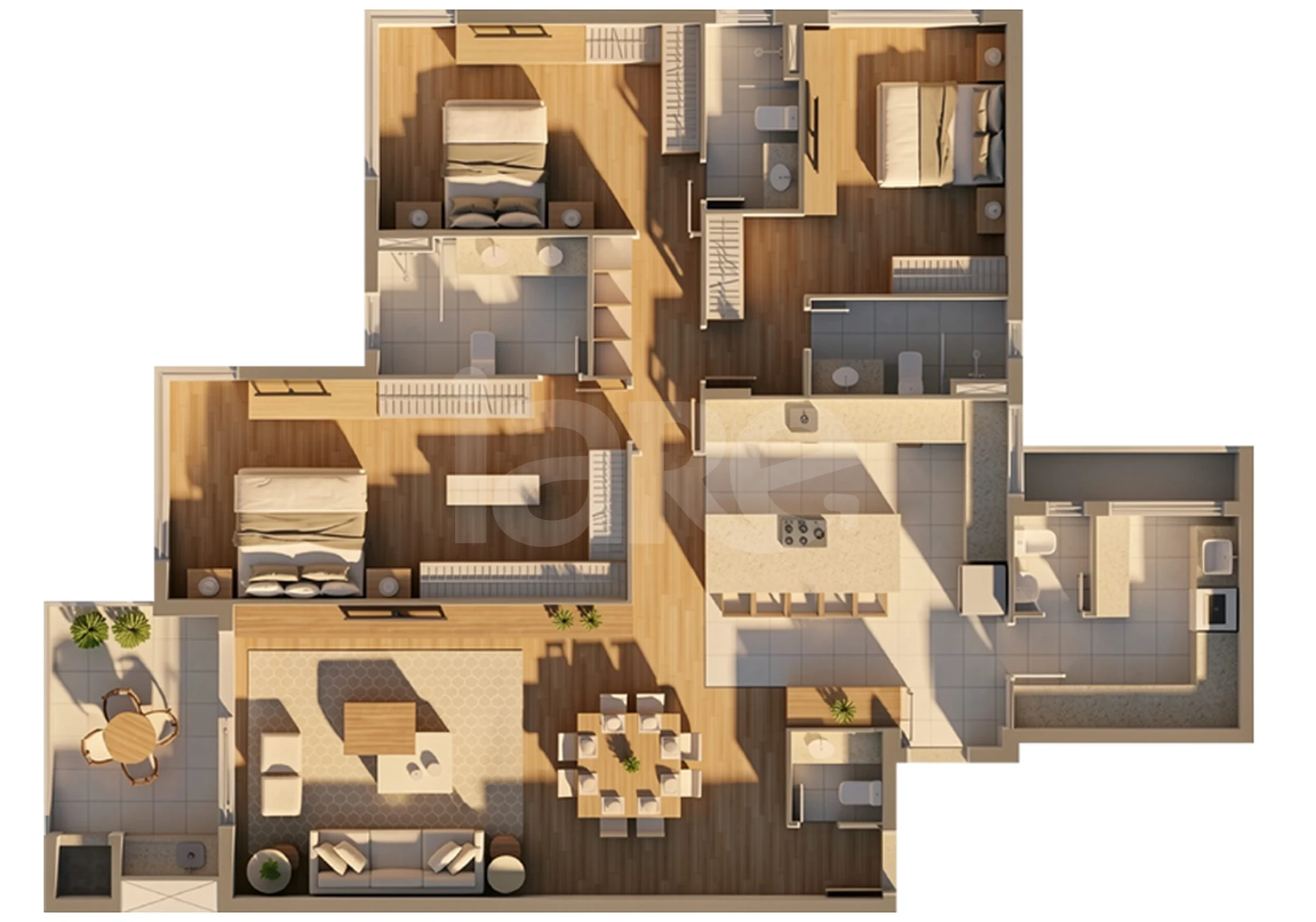 Planta — Apartamento 188,88 m²