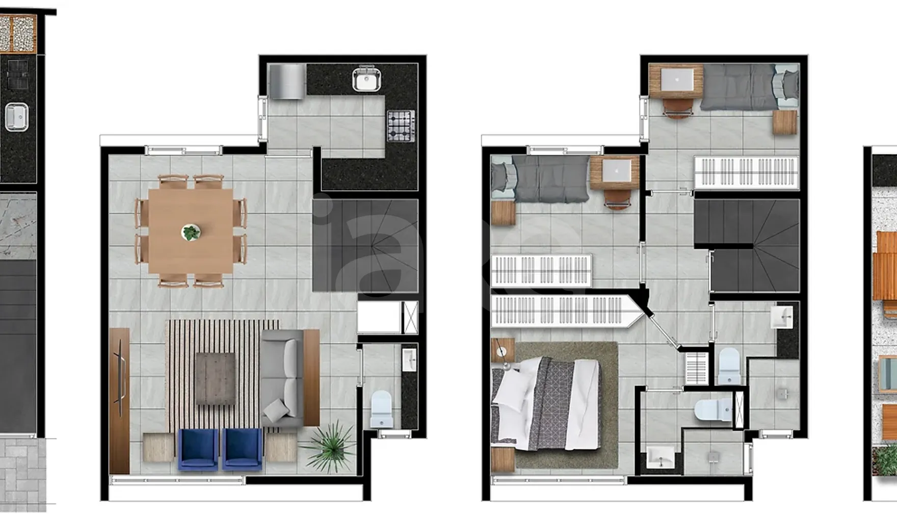 Planta — Casa em Condomínio 170 m²