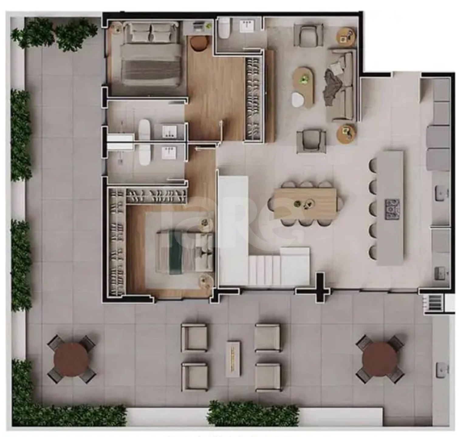 Planta — Garden 176,35 m² · 1º pavimento