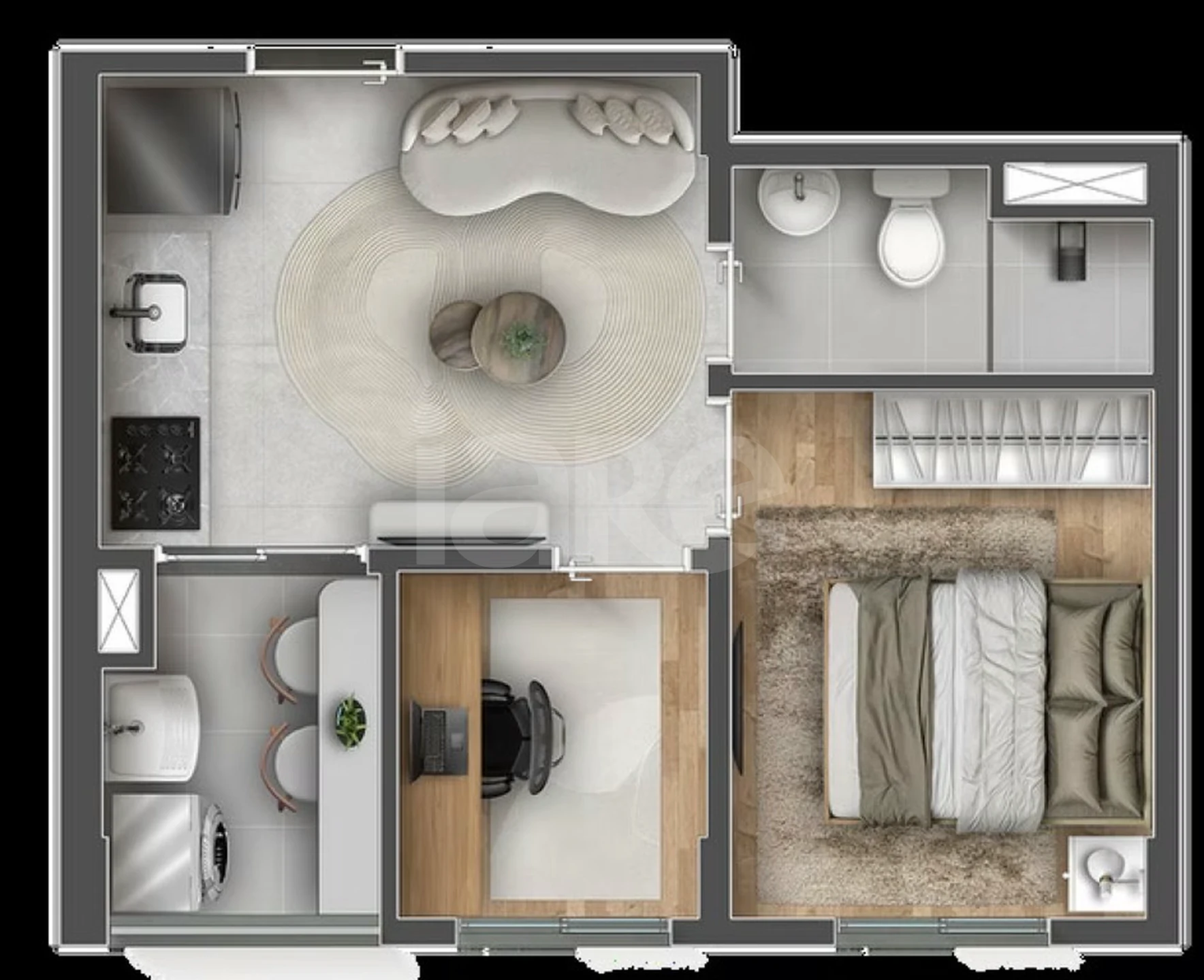 Planta — Apartamento 29,44 m²
