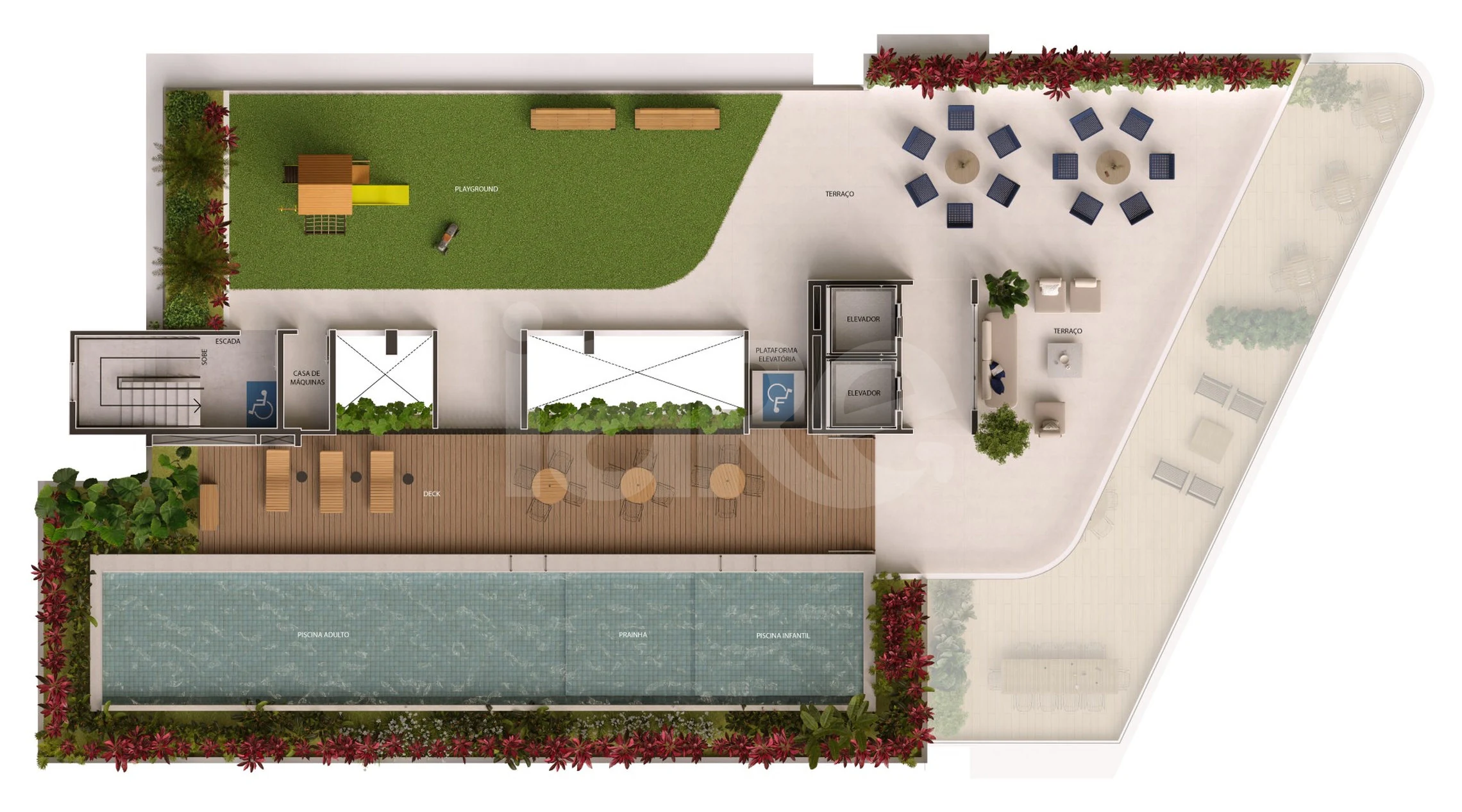 Planta — Pavimento rooftop