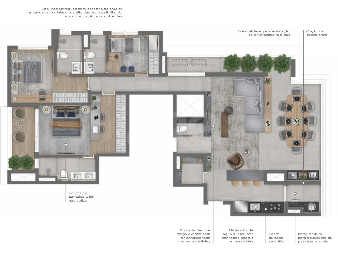 Planta — Garden 169,25 m²