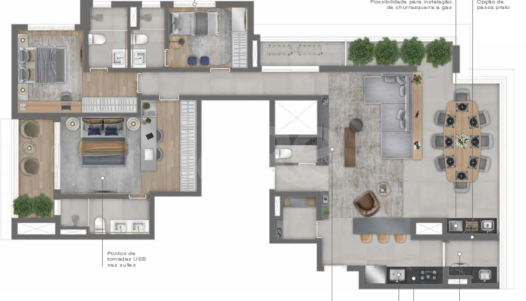 Planta — Garden 169,25 m²