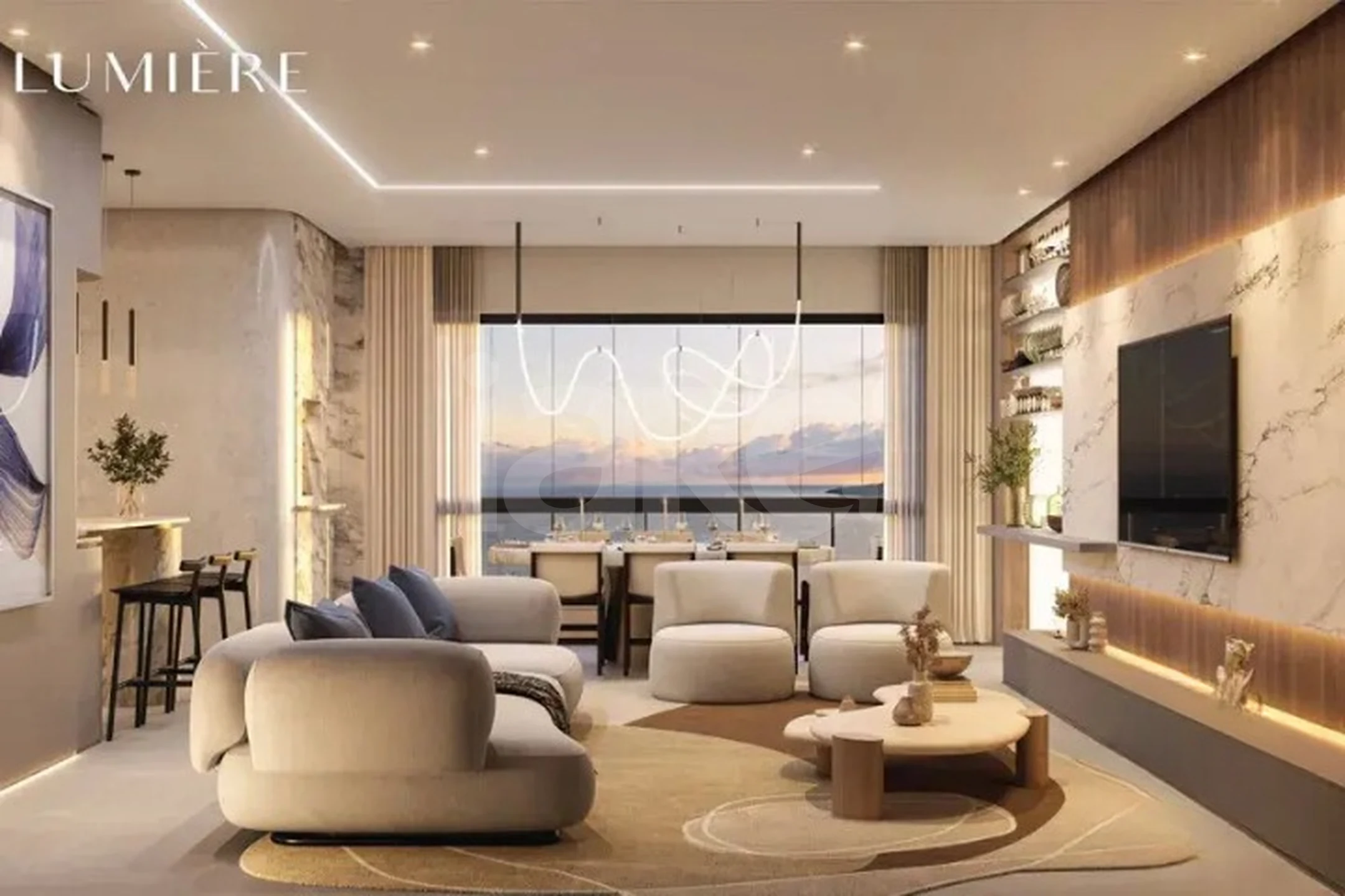 Lumière Residence - Apartamento com 135 m², em Perequê — foto 3