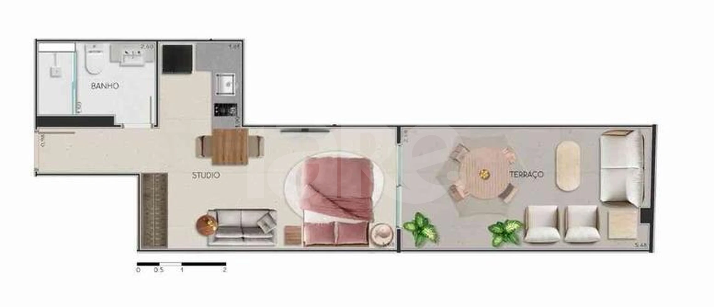 Planta — Garden 43,3 m²