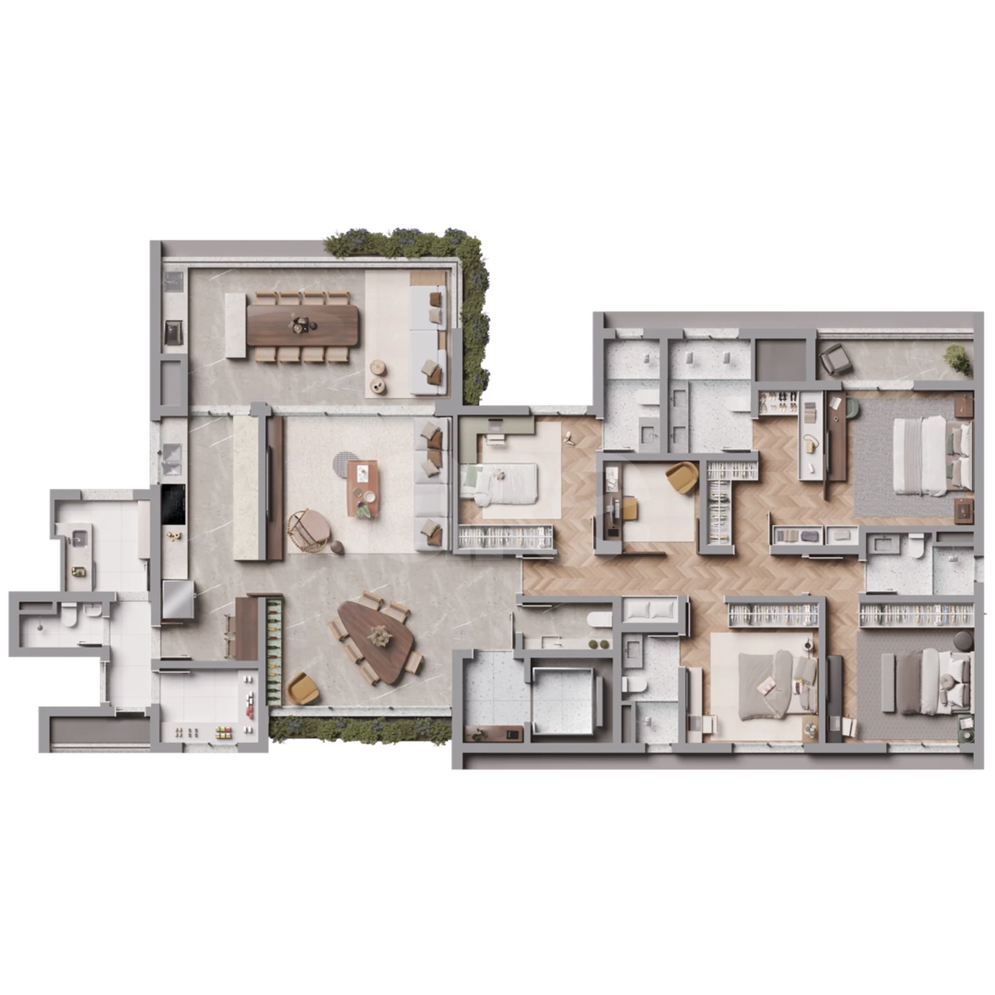 Planta — Apartamento 219,25 m²