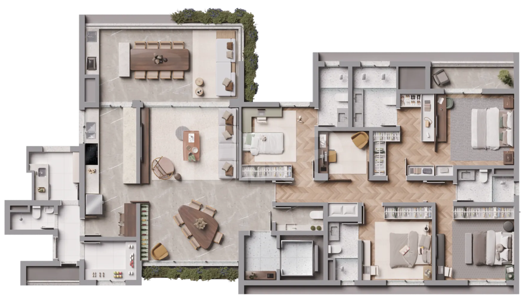 Planta — Apartamento 219,25 m²