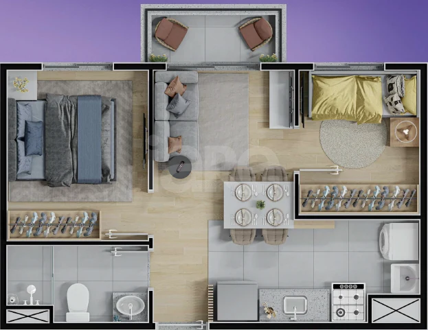 Planta — Apartamento 36,17 m²