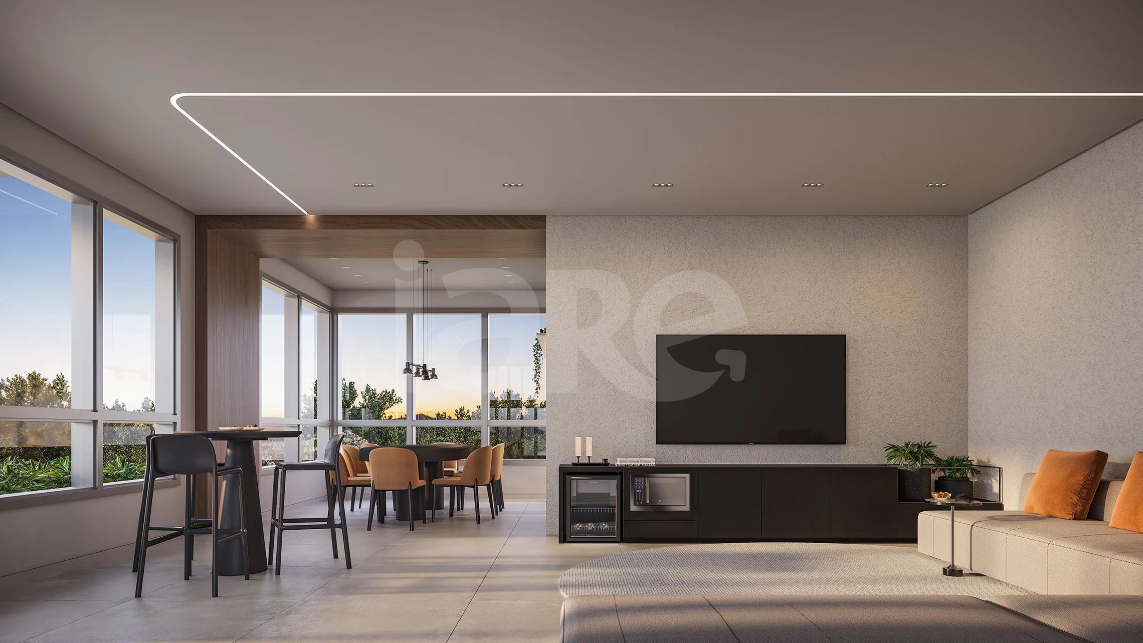 Átrio - Garden com 219,96 m², em Ecoville — foto 8