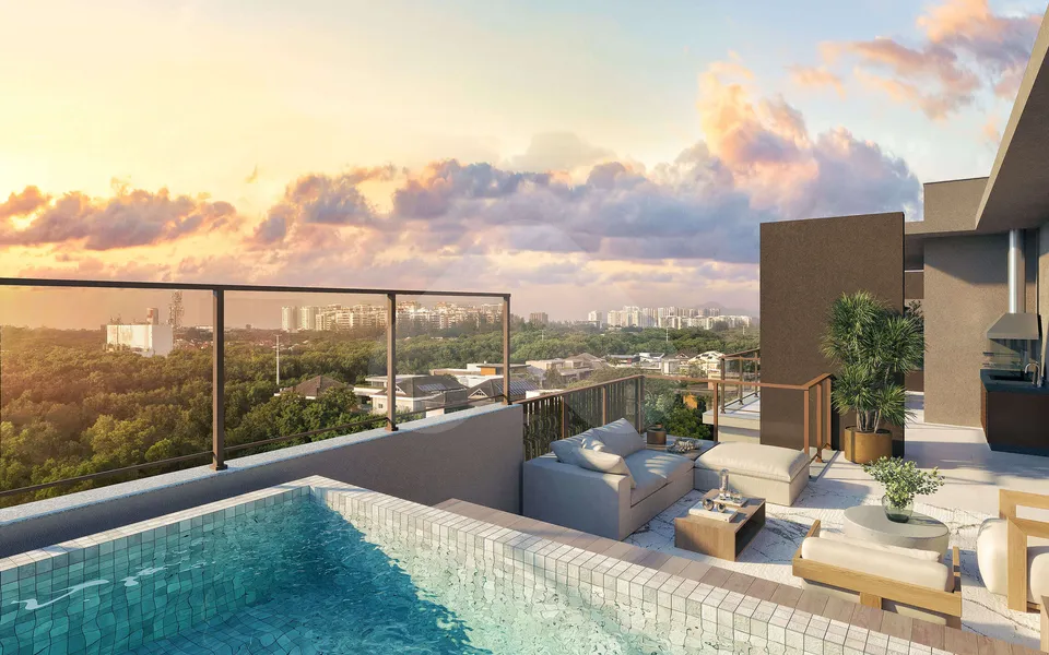 Woods Park Design by Edsa - Apartamento com 100,69 m², em Barra da Tijuca — foto 10