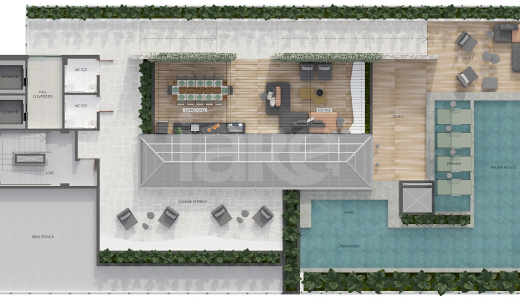 Planta — Pavimento rooftop