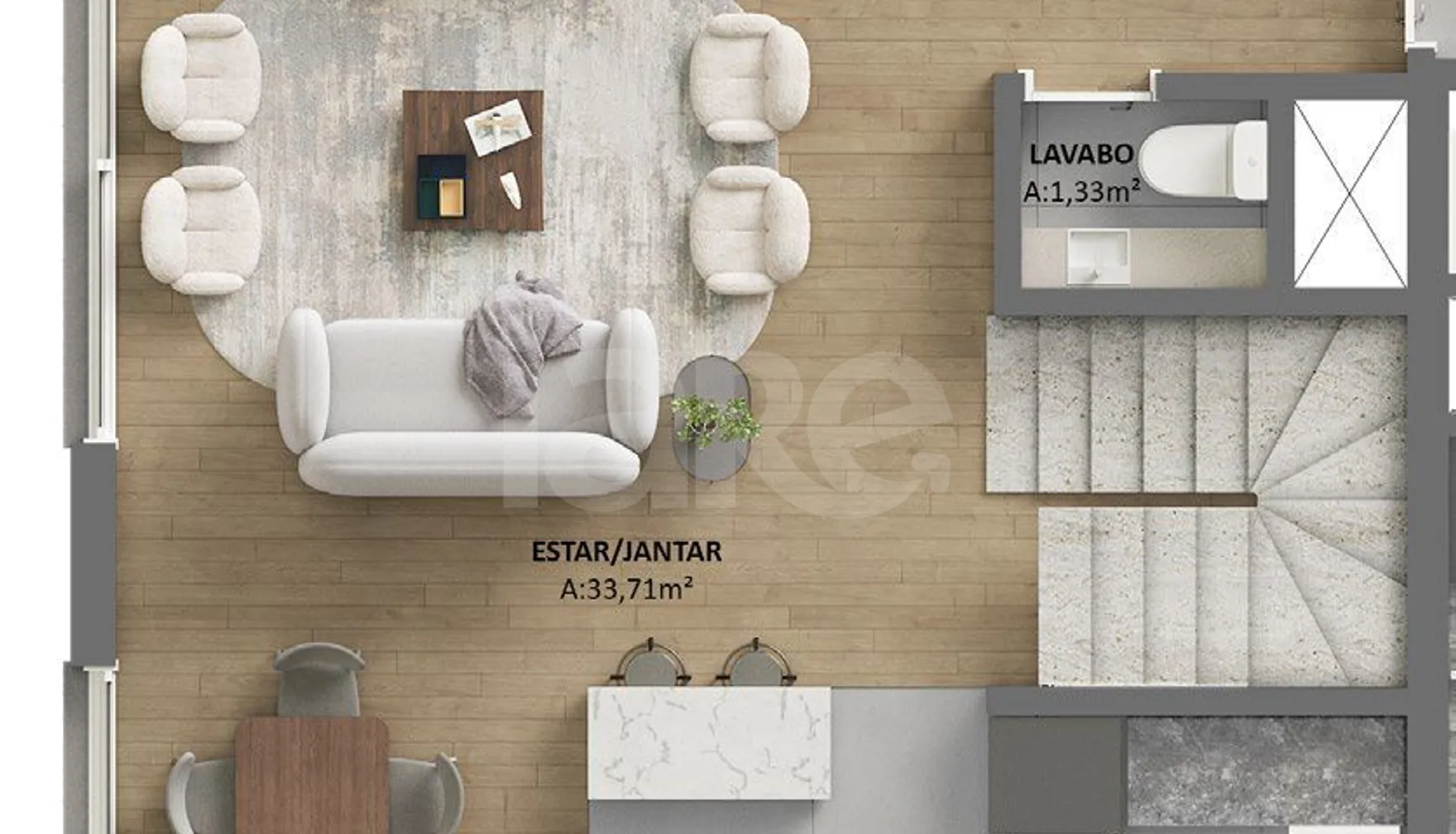 Planta — Cobertura Duplex 103,51 m²