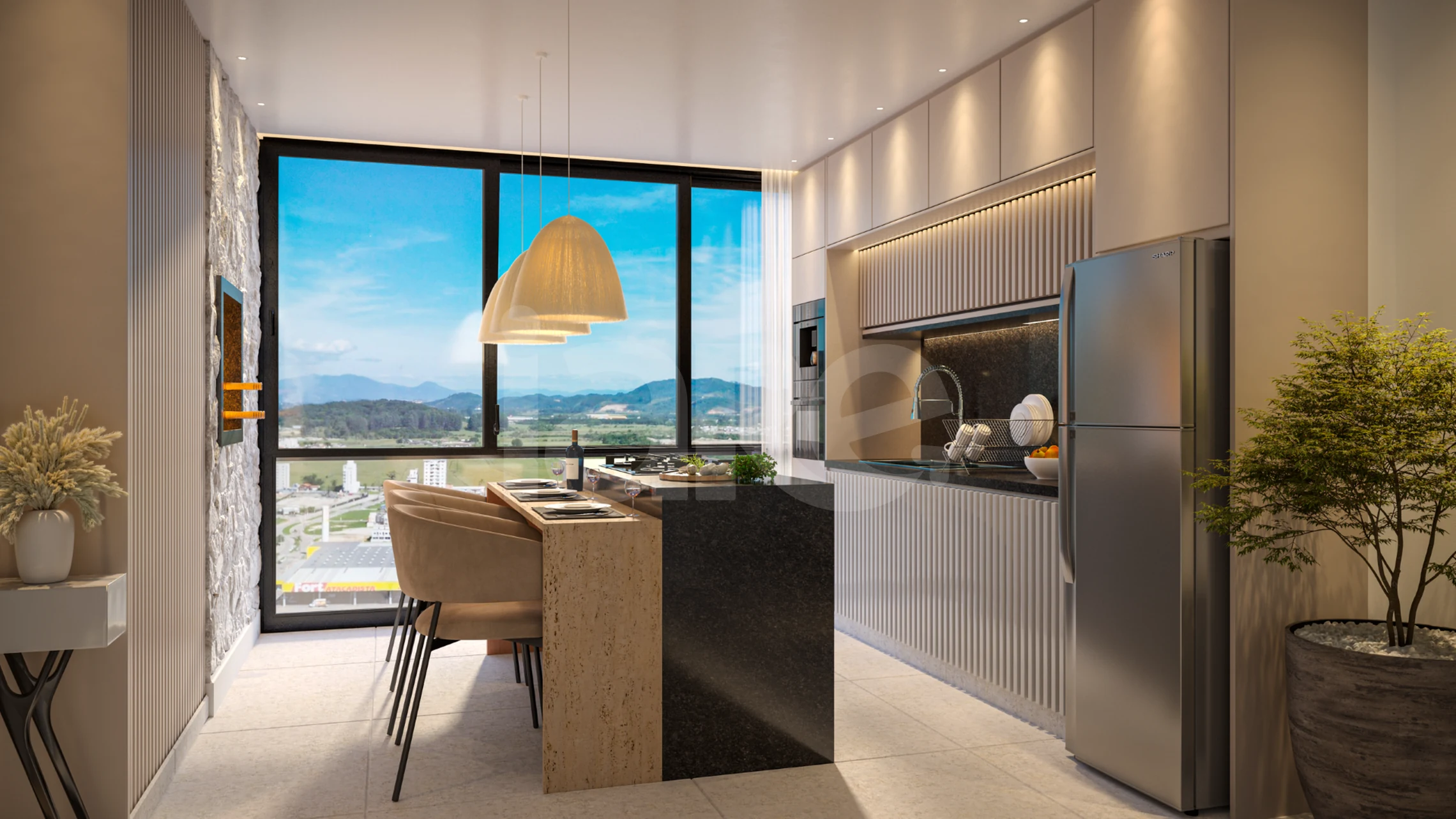 Summer Bay Home - Apartamento com 113,4 m², em Balneário Perequê — foto 2