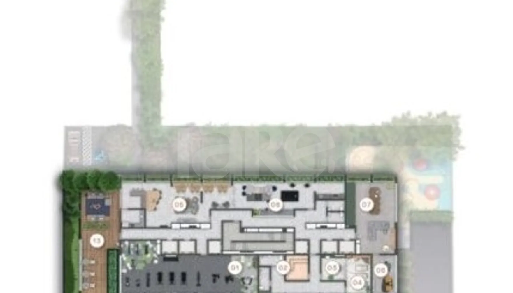 Planta — Pavimento lazer