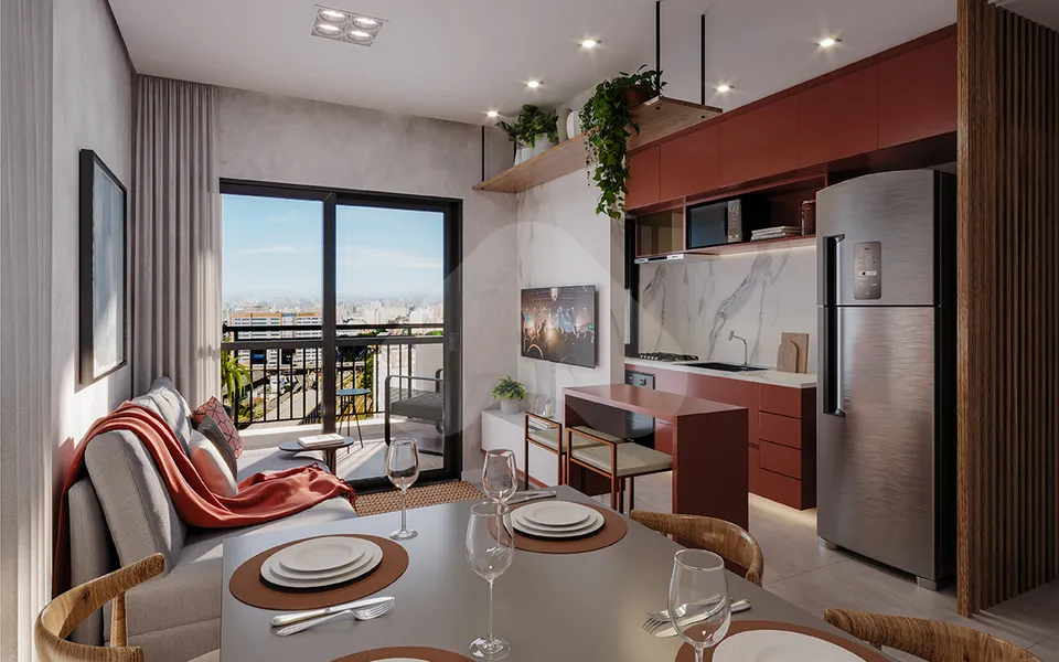 Station Bresser - Apartamento com 38 m², em Belenzinho — foto 3