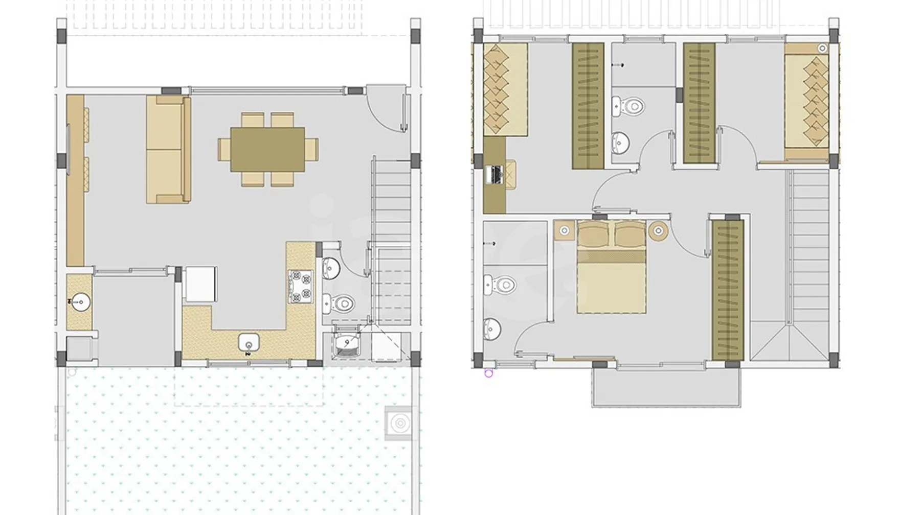 Planta — Casa em Condomínio 99,23 m²