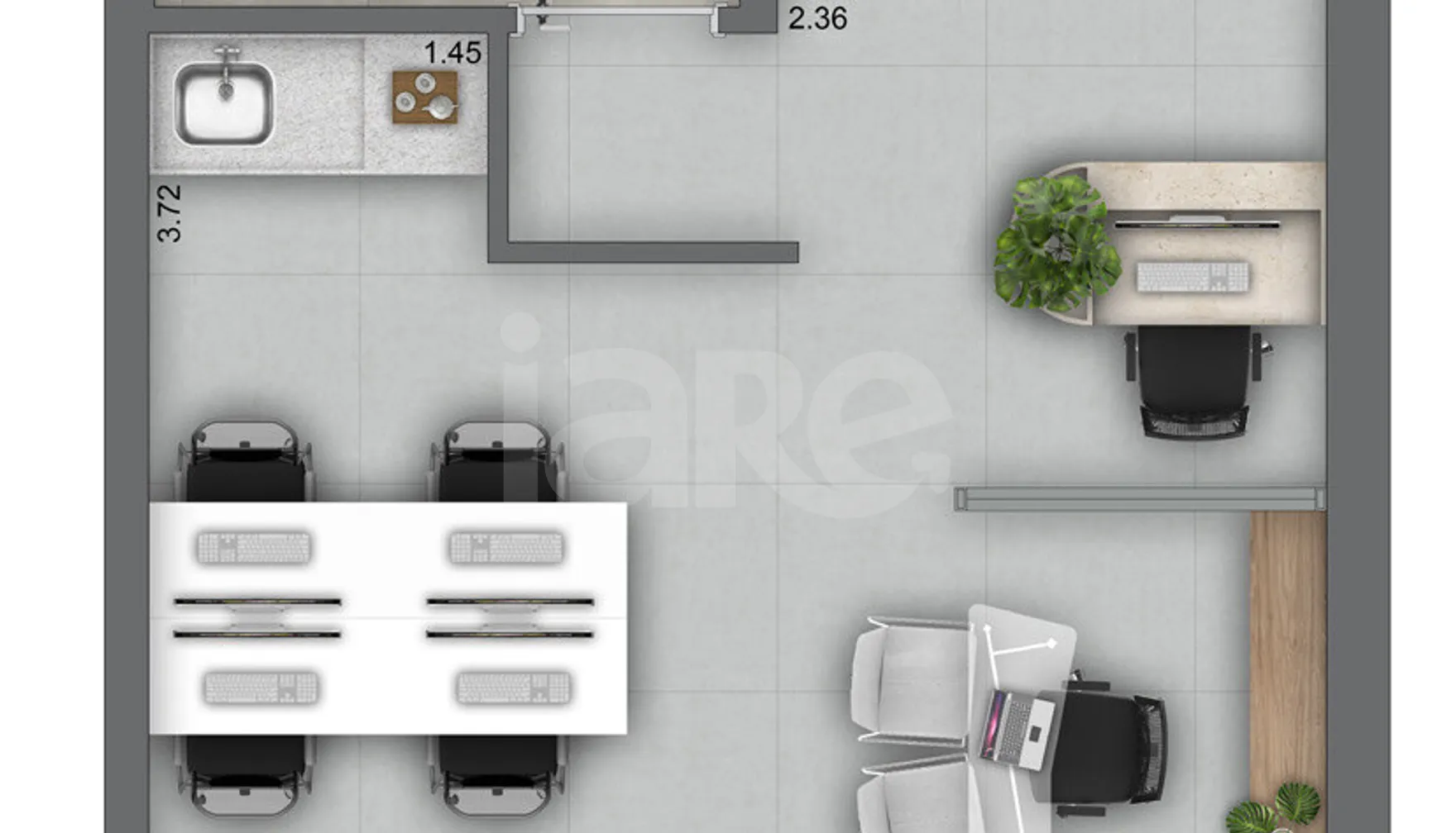 Planta — Sala 33,59 m²