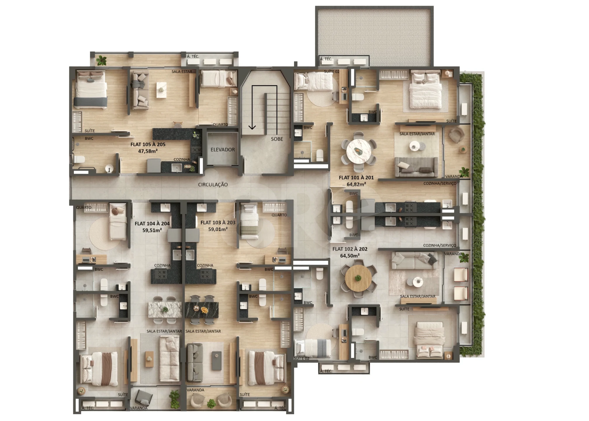 Planta — Pavimento 1