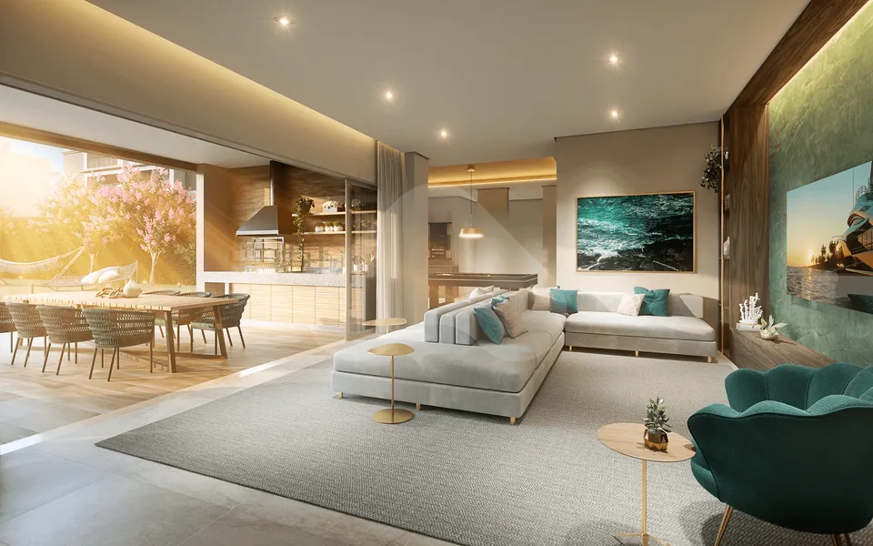 Living Pacific Belém - Apartamento com 74,1 m², em Belém — foto 6