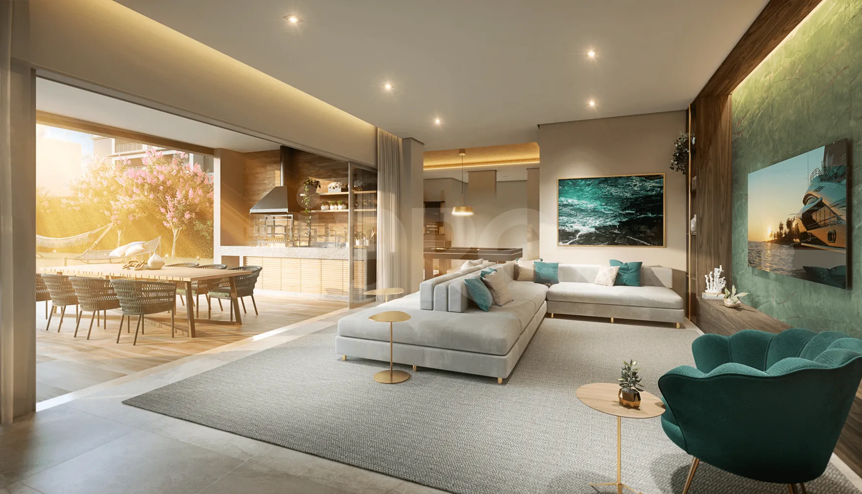 Living Pacific Belém - Apartamento com 95 m², em Belém — foto 6