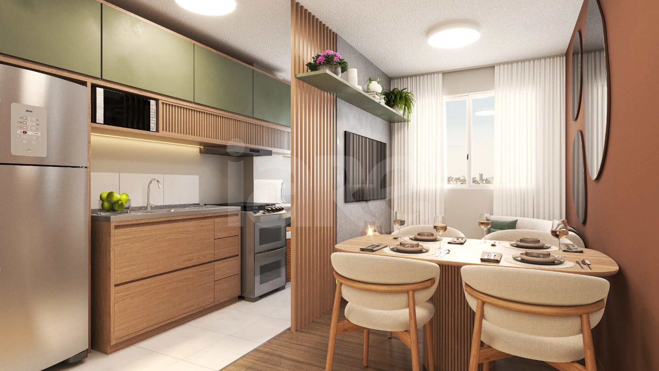 Campo do Cerrado - Apartamento com 38,37 m², em Vila das Flores — foto 2
