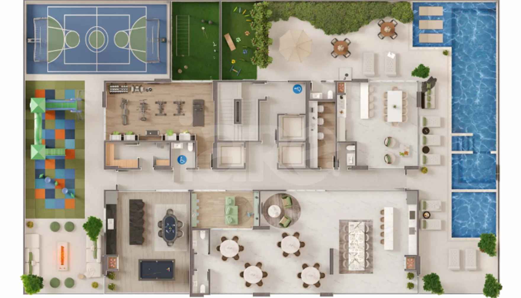 Planta — Pavimento lazer