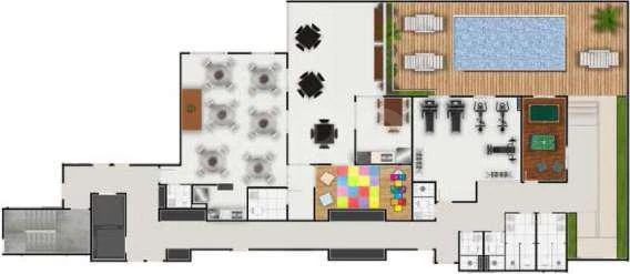 Planta — Pavimento lazer