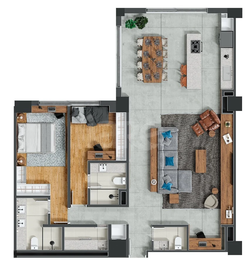 Planta — Apartamento 119,97 m²