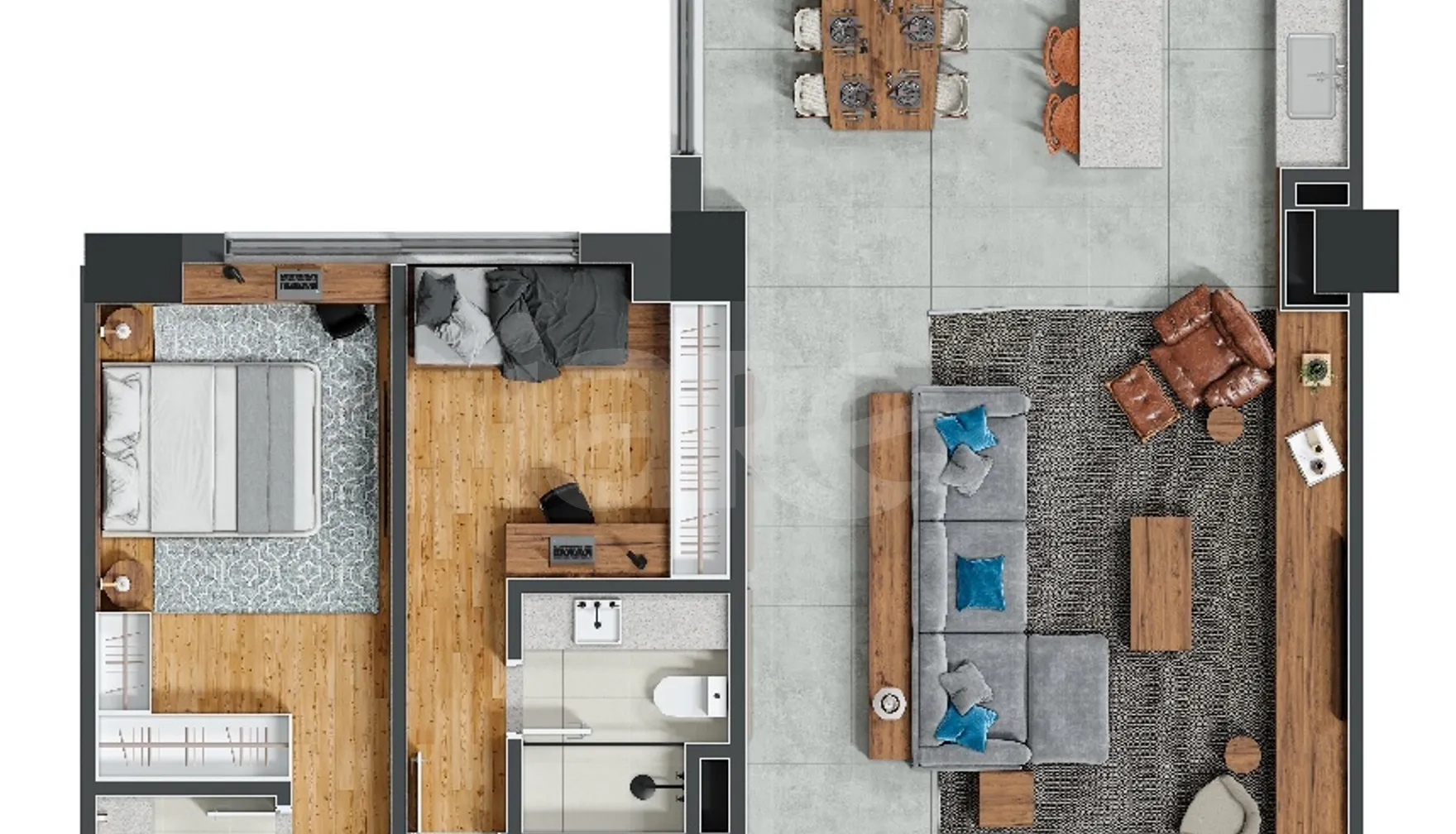 Planta — Apartamento 119,97 m²