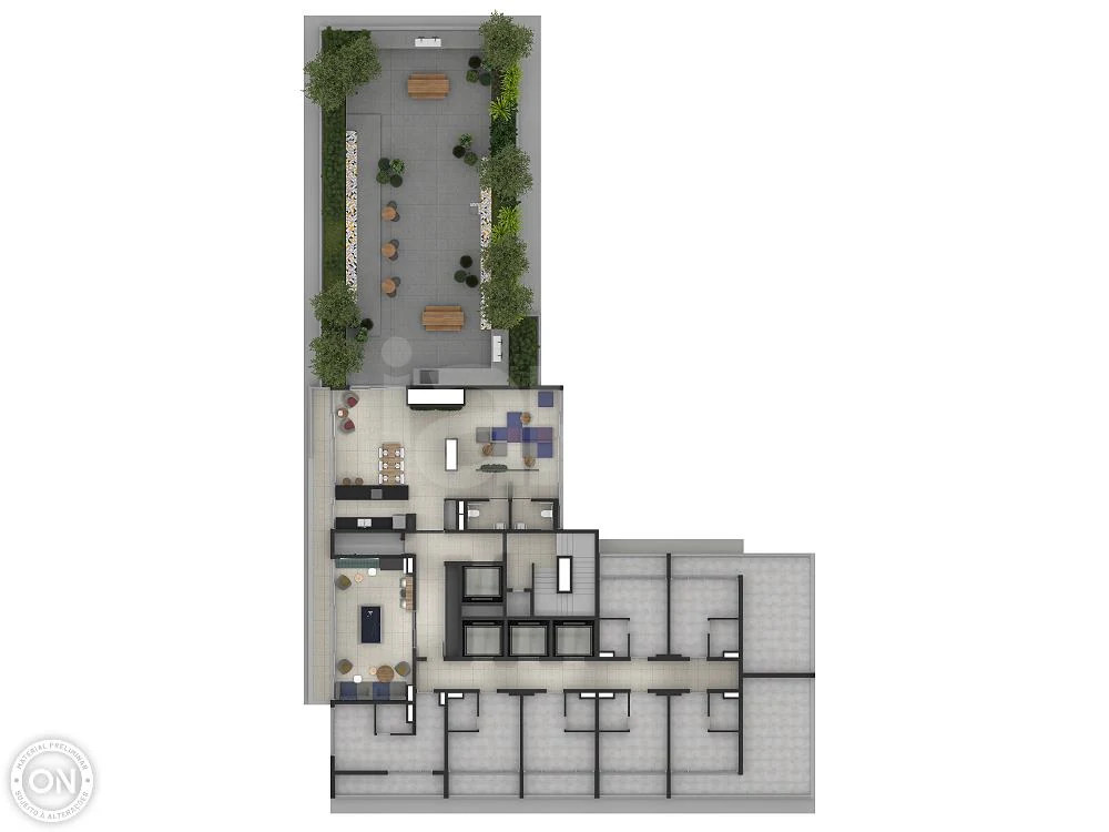 Planta — Pavimento 17