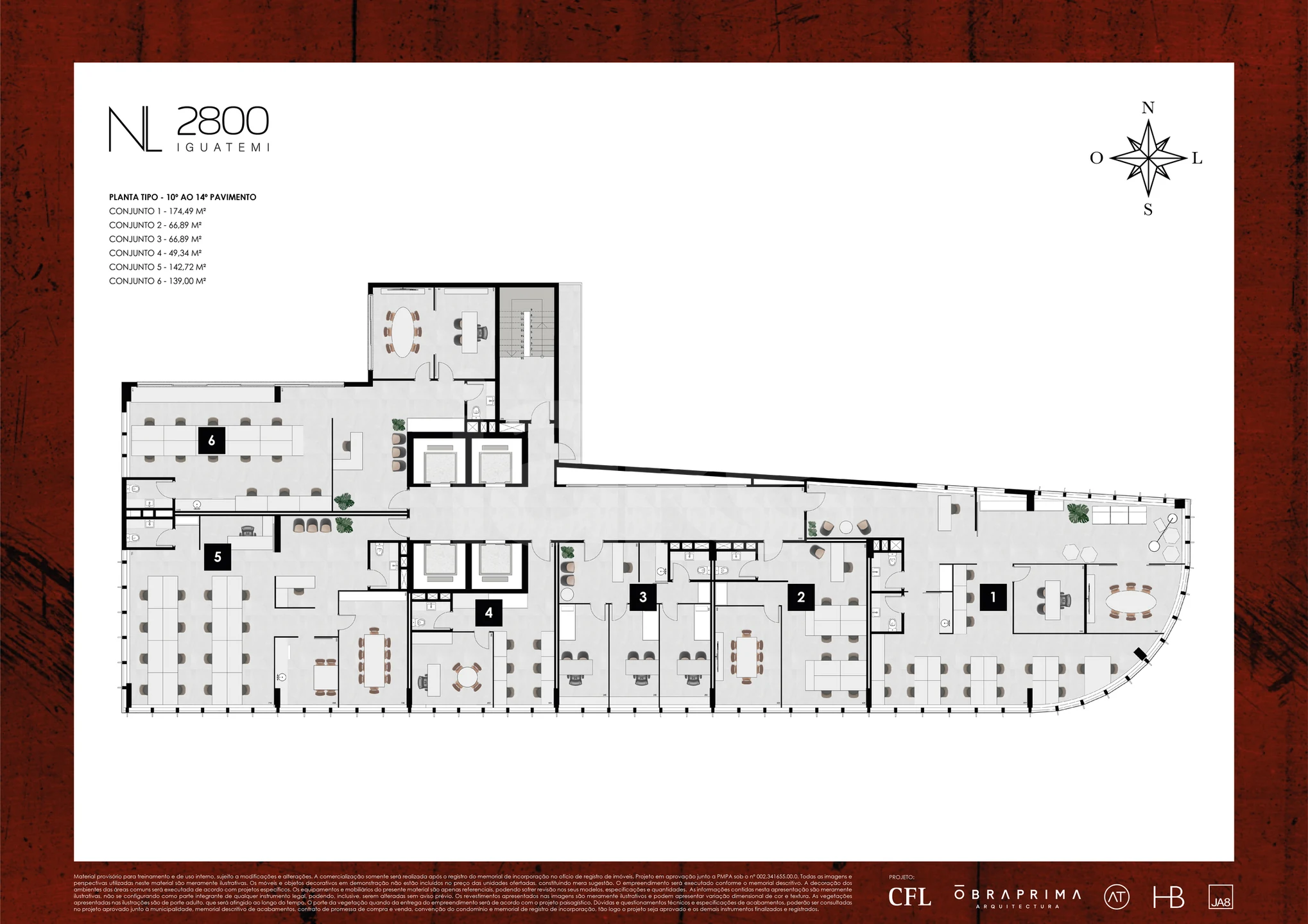 Planta — 10° ao 14° pavimento