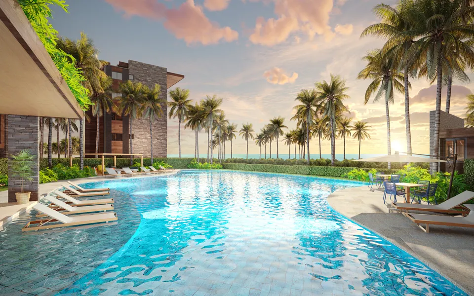 Beach Ville - Apartamento com 75,27 m², no Porto das Dunas — foto 1