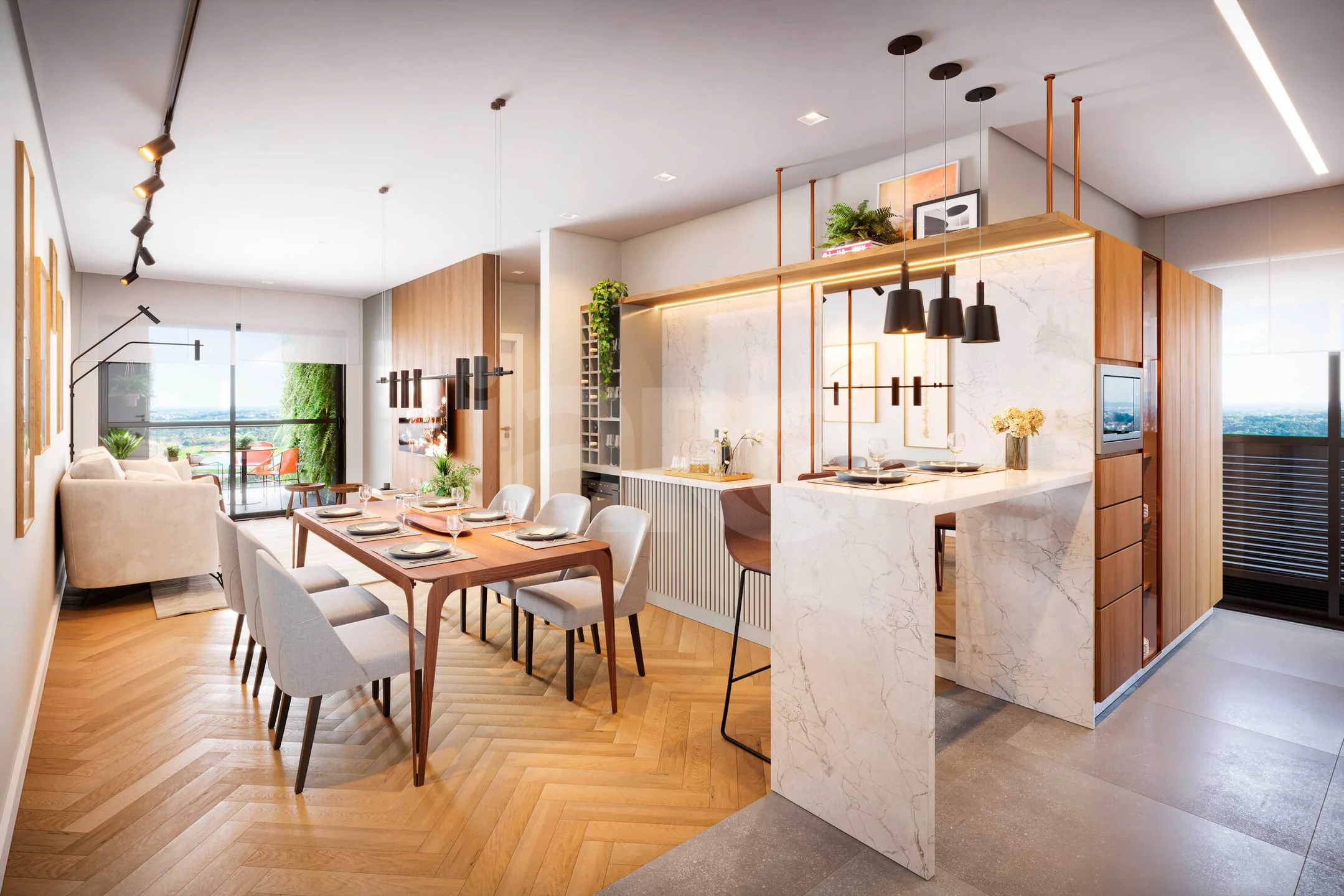 Croma - Apartamento com 79,76 m², em Bigorrilho — foto 3