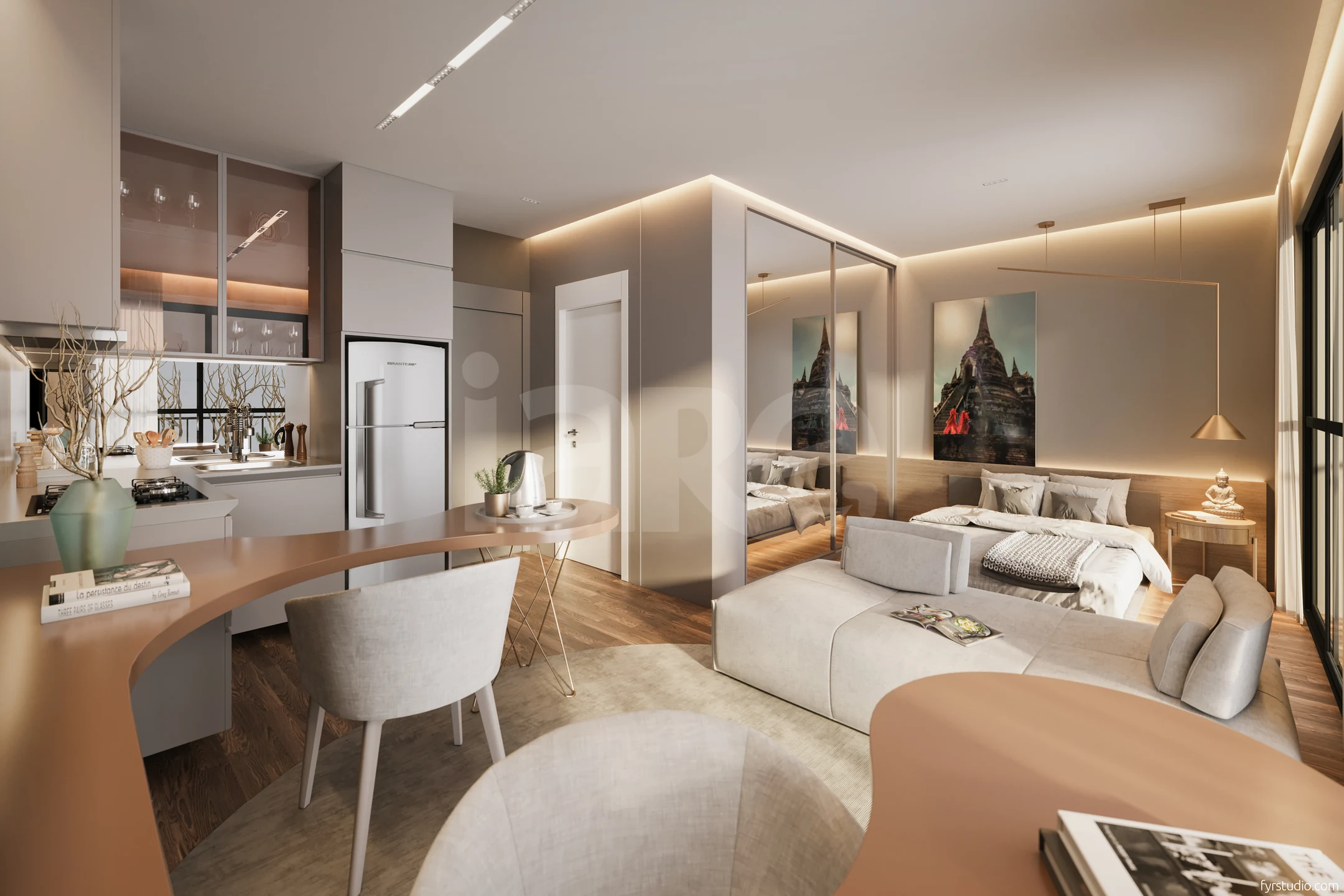 Temple Batel - Apartamento com 52,68 m², em Batel — foto 2