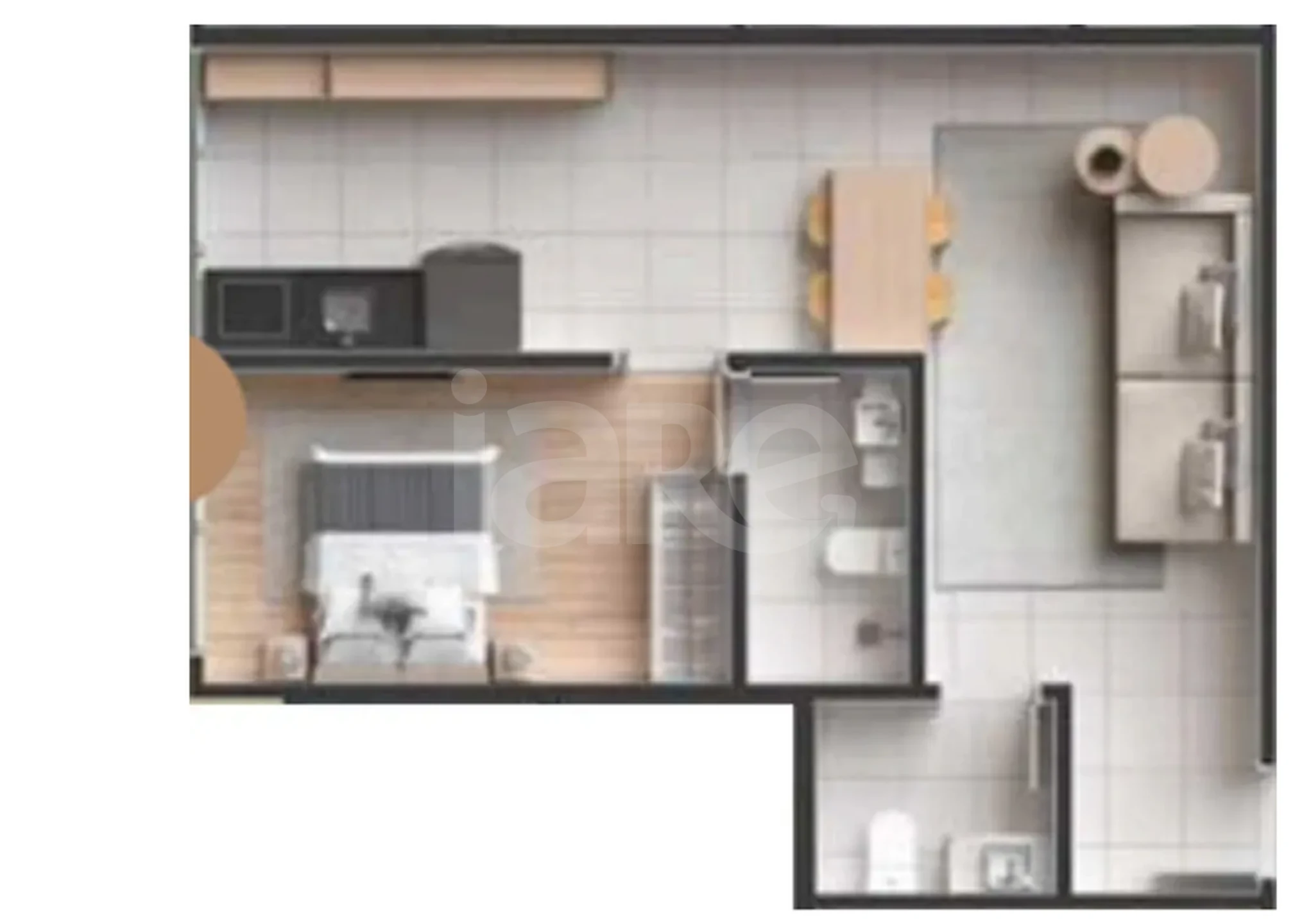 Planta — Apartamento 50,1 m²